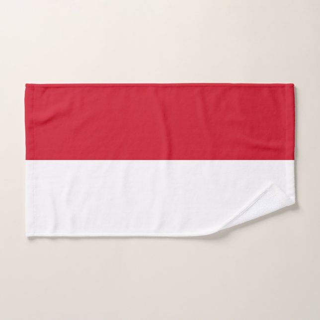 Drapeau de Monaco (Serviette à main)