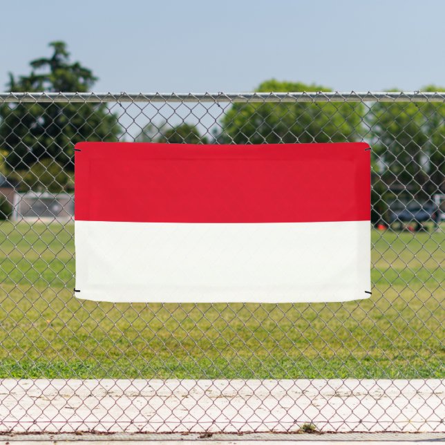 Drapeau de Monaco Monte Carlo panneau de bannière  (Insitu)