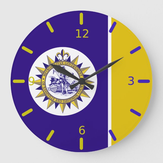 Drapeau de Nashville (Tennessee) Grande Horloge (Recto)