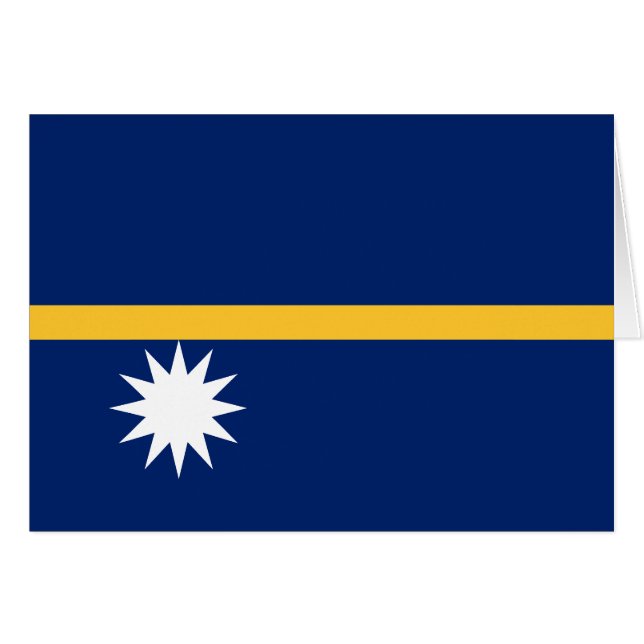 Drapeau de Nauru (Devant horizontal)