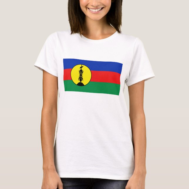 Drapeau de Nouvelle-Calédonie x Carte T-shirt (Devant)