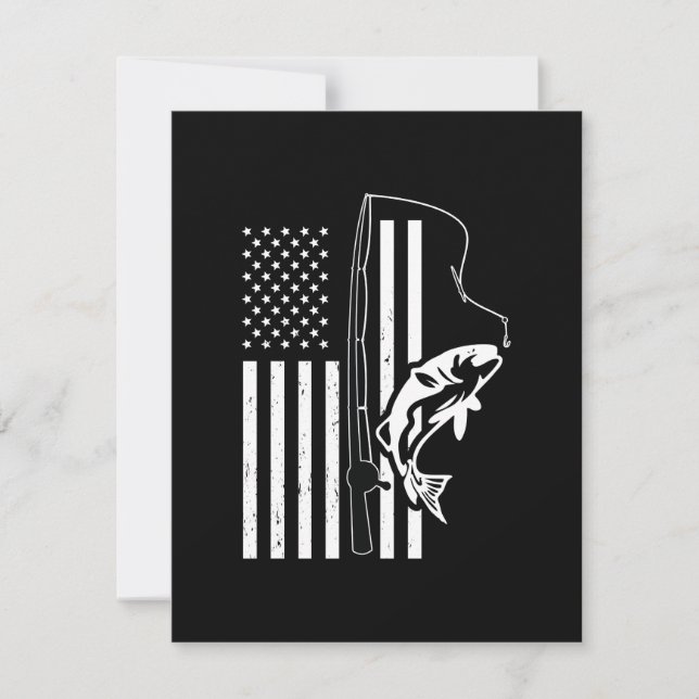 Drapeau De Pêche Usa Pour Pêcheur (Devant)