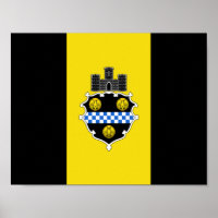 Drapeau de Pittsburgh, affiche de Pennsylvanie