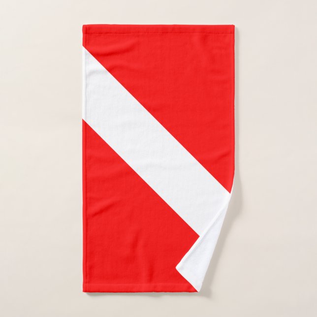Drapeau de plongée Plongeur en apnée Plongeur en b (Serviette à main)
