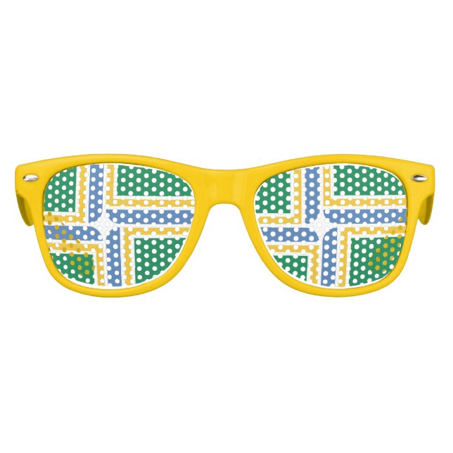 Drapeau de Portland, lunettes de soleil rétro Oreg (Devant)