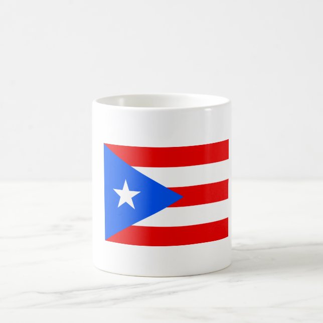 Drapeau de Porto Rico Mug (Centre)