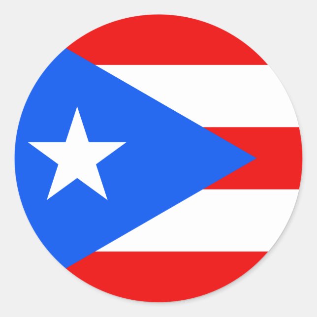 Drapeau de Porto Rico Sticker (Devant)