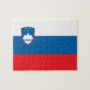 Drapeau de puzzle de photo de la Slovénie