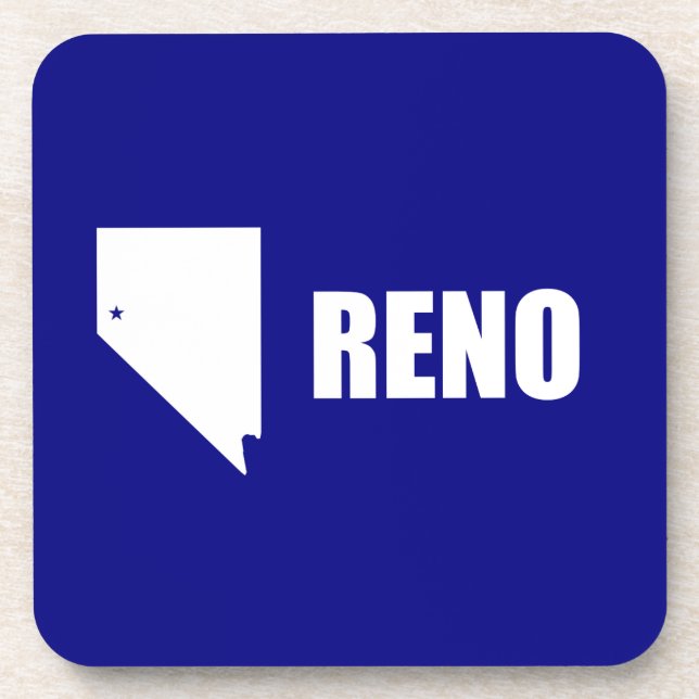 Drapeau de Reno, Dessous de verre du Nevada (Devant)