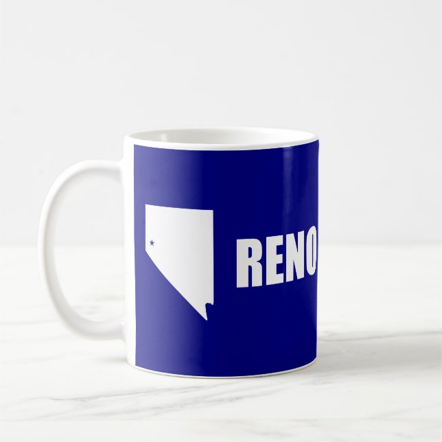 Drapeau de Reno, Nevada Coffee Mug (Gauche)