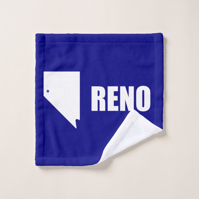 Drapeau de Reno, Nevada linge (Gant de toilette)