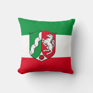 Drapeau de Rhénanie-du-Nord Westphalie Oreiller