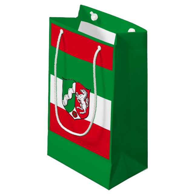Drapeau de Rhénanie-du-Nord Westphalie Petit sac c (Devant Angle)