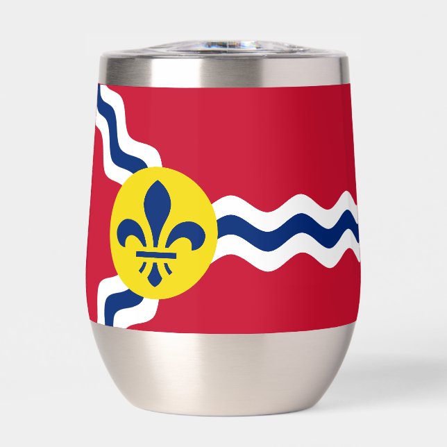 Drapeau de Saint-Louis, Missouri Coussin rond (Avant)