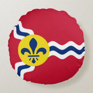 Drapeau de Saint-Louis, Missouri Coussin rond