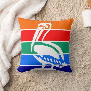 Drapeau de Saint-Pétersbourg Coussin américain MoJ