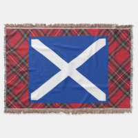 Drapeau de Saltire d'écossais de couverture de jet