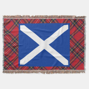 Drapeau de Saltire d'écossais de couverture de jet