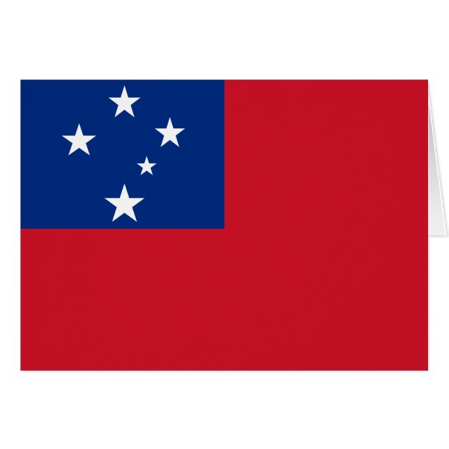 Drapeau de Samoa (Devant horizontal)