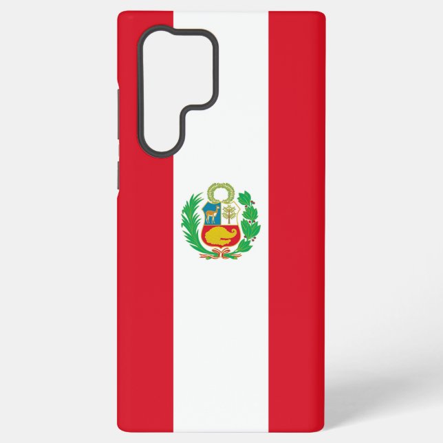 Drapeau de Samsung Galaxy S22 Ultra Coque Pérou (Verso)
