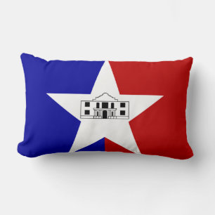 Drapeau de San Antonio, Texas Lumbar Coussin