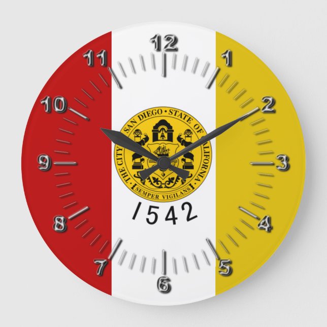 Drapeau de San Diego Grande Horloge (Recto)