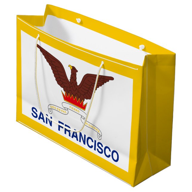Drapeau de San Francisco, Californie Grand sac cad (Devant Angle)