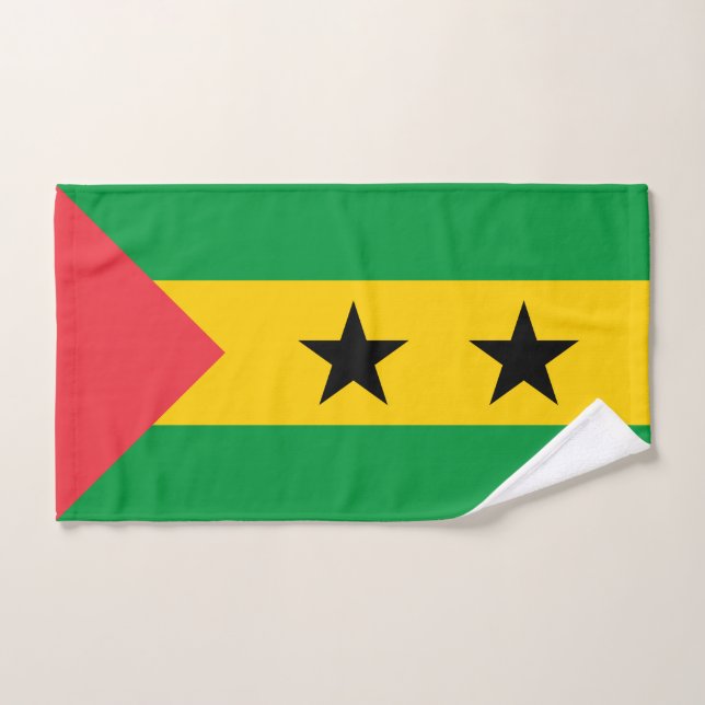 Drapeau de Sao Tomé-et-Principe (Serviette à main)