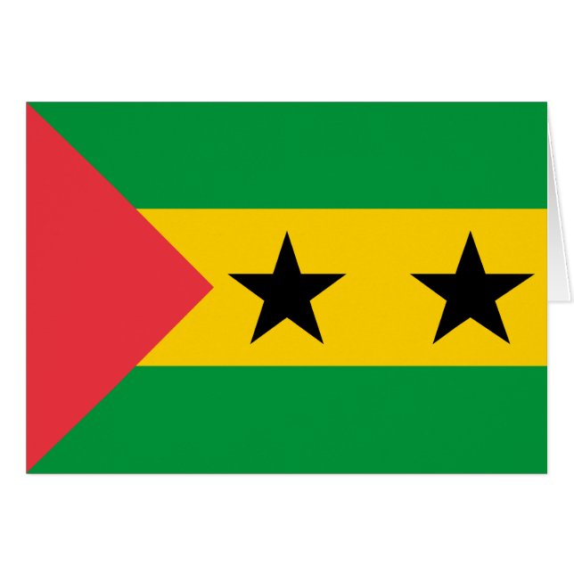 Drapeau de Sao Tomé-et-Principe (Devant horizontal)