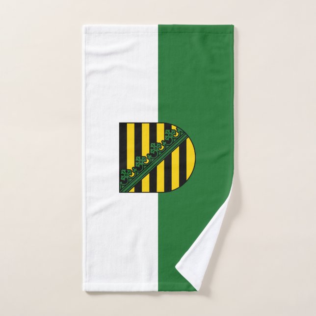 Drapeau de Saxe (Serviette à main)