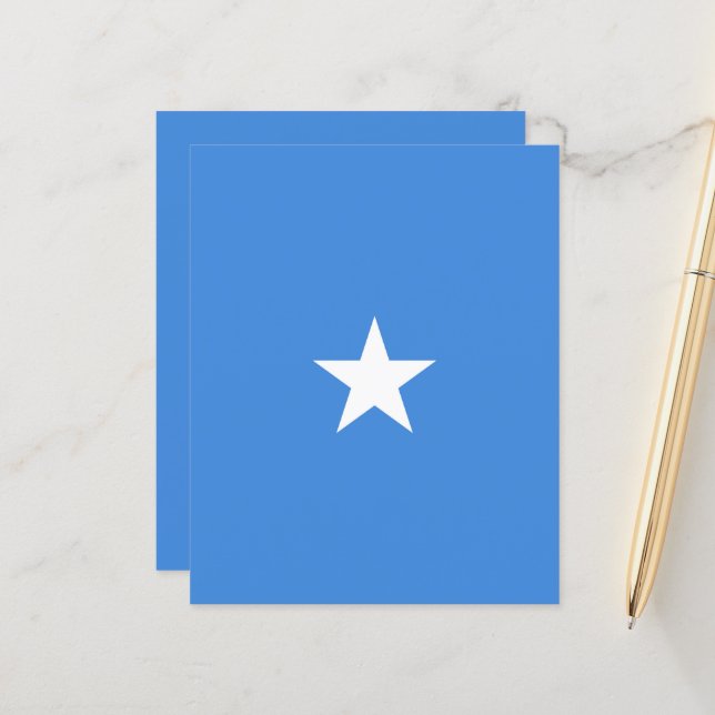 Drapeau de Somalie (Devant/Arrière en situation)