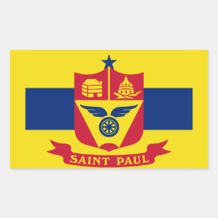 Drapeau de St Paul, Sticker rectangulaire du Minne