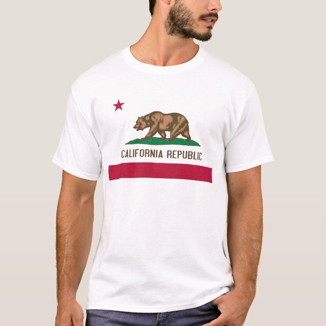 Drapeau de T-shirt de la Californie (Devant)
