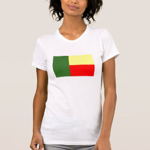 Drapeau de T-shirt du Bénin pour des femmes