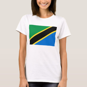 Drapeau de Tanzanie x Carte T-shirt