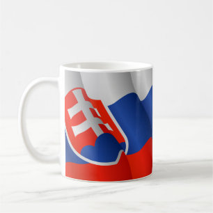Drapeau de tasse de la Slovaquie