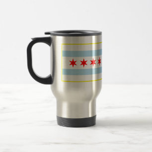 Drapeau de tasse de voyage de Chicago