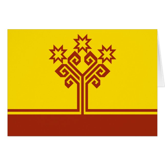 Drapeau de Tchouvachie (Devant horizontal)