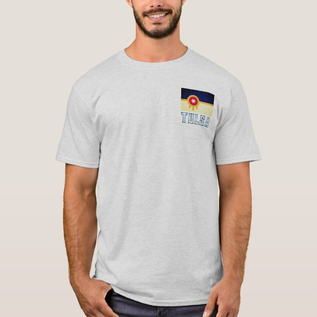 Drapeau de Tulsa, Oklahoma T-Shirt (Devant)