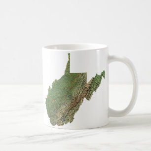 Drapeau de Virginie-Occidentale + Mug de cartes