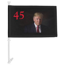 DRAPEAU DE VOITURE TRUMP