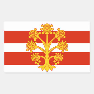 Drapeau de Westmorland Sticker rectangulaire