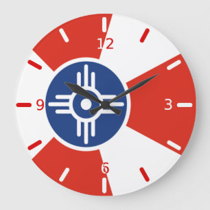 Drapeau de Wichita (Kansas) Grande Horloge