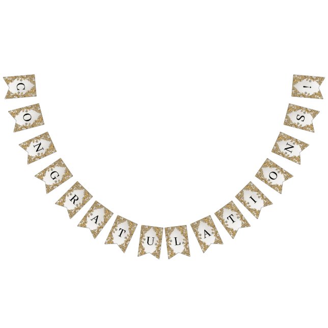 Drapeau décoratif de charpente dorée (Tout)