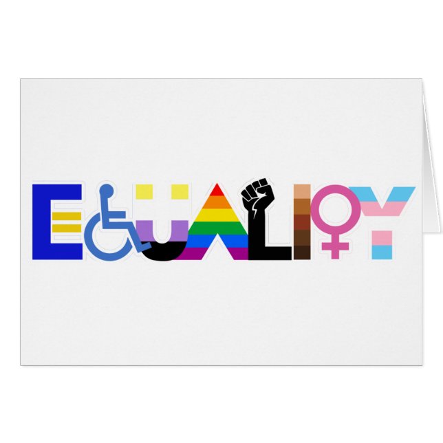 Drapeau d'égalité inclusive (Devant horizontal)