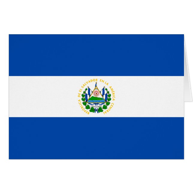 Drapeau d'El Salvador (Devant horizontal)