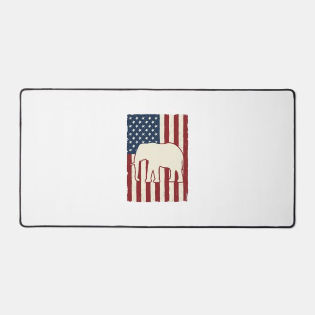 Drapeau d'éléphant patriotique dessin vectoriel vi (Recto)