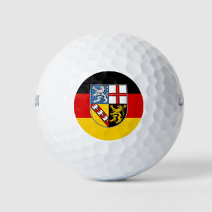 Drapeau des balles de golf de Sarre