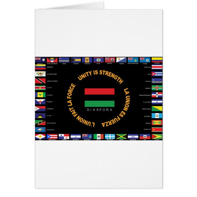 Drapeau des Caraïbes officiel d'unité (Devant)