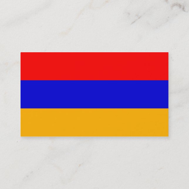 Drapeau des Cartes de visite arméniens (Dos)